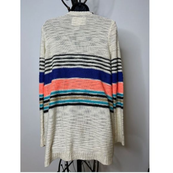 Element Women Pullover Open Front Cable Knit Cardigan Sweater Size L Multicolor - Picture 3 of 4